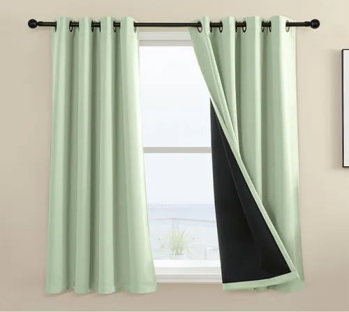 Vista 98 de Rutterllow - Cortinas 100% opacas, paneles de cortina con ojales, aislamiento térmico y bloqueo de luz para habitación y sala de estar