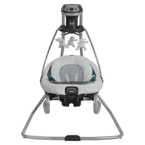 Vista 2 de Graco DuetSoothe - Columpio y balancín con asiento de columpio extraíble y 6 velocidades de balanceo para asiento de columpio y silla de columpio