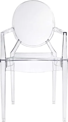Vista 5 de Silla de Comedor transparente de Casper, Policarbonato, Transparente