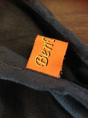 Vista 4 de BTP - Bolso bandolera de algodón tailandés con estampado de cachemira