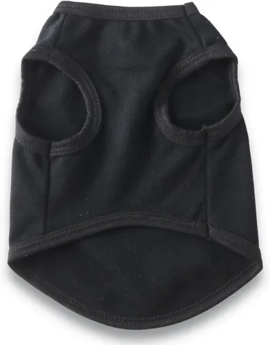 Vista 4 de Camisetas para perros pequeños con patrón de cara de perro de seguridad, tela ligera transpirable, suéter casual para perros pequeños, ropa
