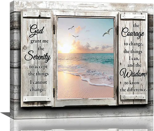 Vista 20 de Arte de pared de colibrí cristiano con texto en inglés "God says you ers", impresiones en lienzo, pintura rústica de pájaros de campo, obras de arte