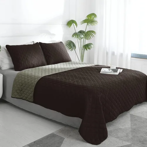 Vista 49 de Easy-Going - Juego de colcha reversible tamaño individual con 1 colcha y 1 funda de almohada, colcha de cama suave, colcha de microfibra ligera