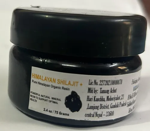Vista 2 de Shilajit - Resina Shilajit orgánica pura del Himalaya, 500 mg de potencia máxima, 85+ oligominerales ácido húmico y fúlvico, apoyo inmunológico