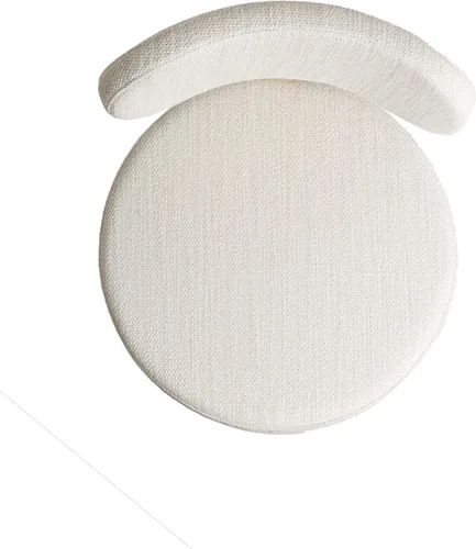 Vista 6 de TOV Furniture Taburete ajustable de tela de rendimiento texturizado crema Primrose
