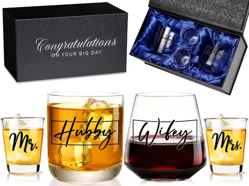 Vista 13 de Regalos de compromiso para parejas: regalo de boda, regalo de compromiso único, regalos de despedida de soltera, regalos de señor y señora, deseos