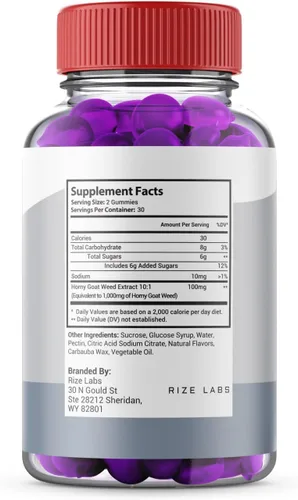 Vista 3 de rize labs Gomitas de vitamina Dee, vitamina Dee para hombres, reseñas de gomitas de rendimiento de vitamina Dee, gomitas de vitamina Dee, apoyo