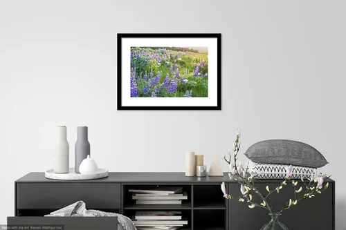 Vista 4 de Púrpura Flores Silvestres Impresión Sin Marco Naturaleza Fotografía Arte Floral Columbia Río Garganta Flores Pacífico Noroeste Foto