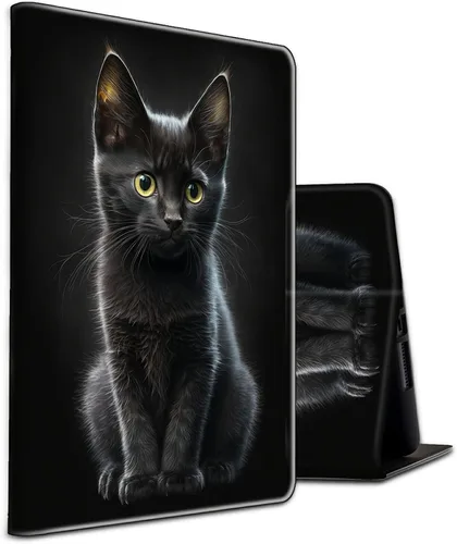 Vista 20 de Funda para tablet Fire 7 (12ª generación, versión 2022), delgada, a prueba de golpes, delgada, de piel sintética, con función de apagado/encendido