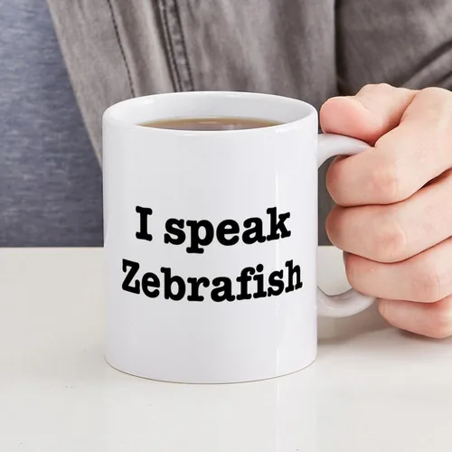 Vista 6 de CafePress I Speak Zebrafish - Taza de café de cerámica, taza de té de 11 onzas