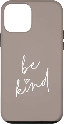 Vista 16 de Be Kind - Funda para iPhone 17, diseño de frase inspiradora positiva (marrón topo)