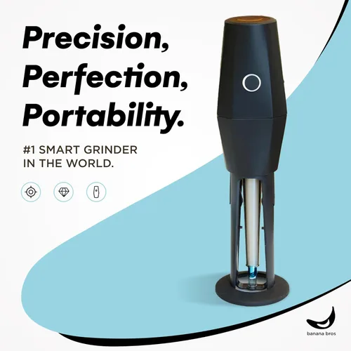 Vista 7 de Banana Bros OTTO Molinillo Eléctrico Inteligente de Especias - Molinillo Automático de Hierbas con Tecnología Inteligente - Recargable vía USB Negro
