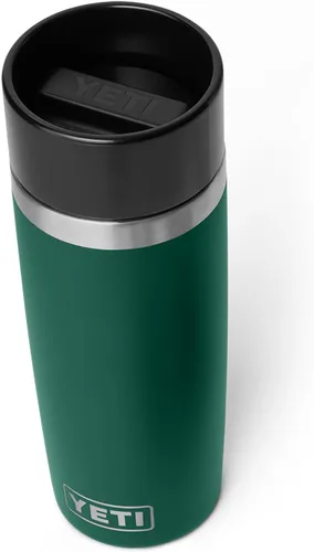 Vista 8 de YETI Rambler - Botella de viaje de 8 onzas, acero inoxidable, aislada al vacío con tapa a prueba de fugas, color negro