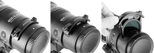 Vista 3 de Kase Tele Drop in Slot Filter Kit incluye soporte magnético Wolverine, CPL y ND8 para lente Nikon Z 31.496 in f/6.3 VR S/15.748 in f/2.8 TC VR S