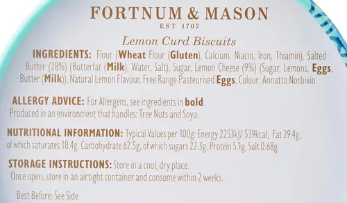 Vista 2 de Fortnum and Mason Biscuits - Galletas de té ricas de Inglaterra - 1 lata de cada tipo - Incluido por QualBuy