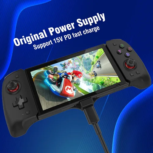 Vista 3 de CXY CHYUHSIN Joy-Con - Controlador de interruptor para Nintendo Switch, USB Plug & Play, carga rápida PD de 15 V, vibración dual y giroscopio de 6