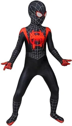Vista 4 de SAGUES Disfraz de Halloween para niños, traje de superhéroe para cosplay