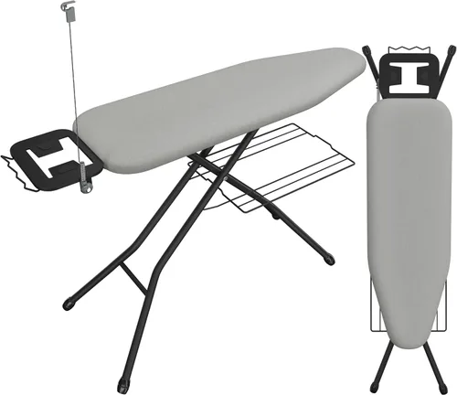 Vista 10 de Yaheetech Tabla de planchar con soporte de plancha, soporte para cable y Beige