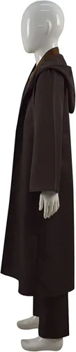 Vista 3 de Disfraz de Obi Wan Kenobi para niños, túnica con capucha de Anakin Skywalker, disfraz de Halloween