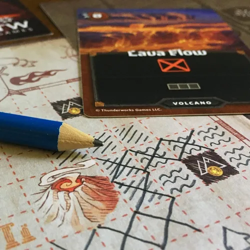 Vista 5 de Cartógrafos: Map Pack 1, Nebblis Expansión para el galardonado juego de dibujo de mapas Juego de mesa de estrategia Flip and Write Fantasy