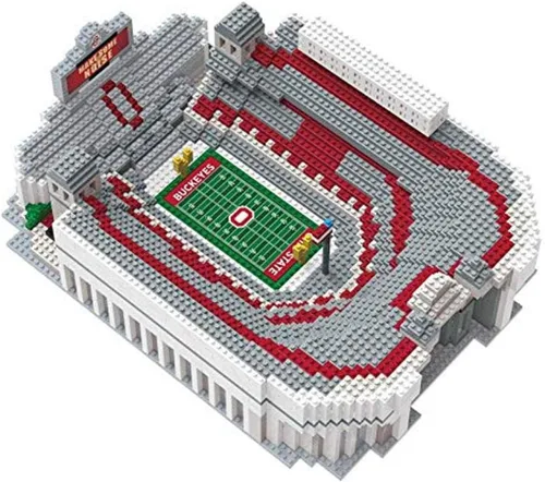 Vista 13 de FOCO NCAA Unisex NCAA College 3D BRXLZ Puzzle Team Football Stadium