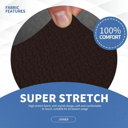 Vista 5 de JIVINER Fundas de Sofá de 4 Piezas para Sofá de 3 Cojines Funda Elástica de Sofá con 3 Fundas de Cojines de Asiento Funda de Sofá Gruesa Ajustada