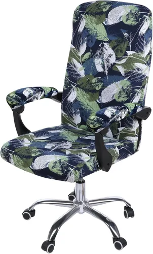 Vista 20 de Smiry fundas elásticas estampadas para silla de oficina de computadora, fundas universales para sillas giratorias de escritorio, extraíbles