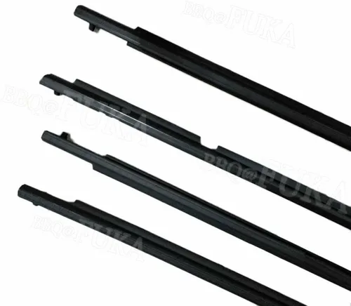Vista 4 de Para Toyota Corolla 2003 2004 2005 2006 2007 2008 moldura de ventana de coche burletes cinturón de sellado 4 piezas (negro)