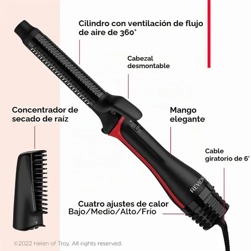 Vista 7 de Revlon One-Step™ Secador y Rizador Seca y Riza el Cabello en una Sola Herramienta