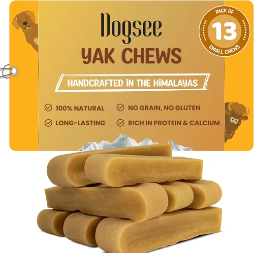 Vista 15 de Dogsee Himalayan Yak Chews (XL - 6 masticables) Masticables de yak para perros grandes Golosinas para perros Ayuda al dolor