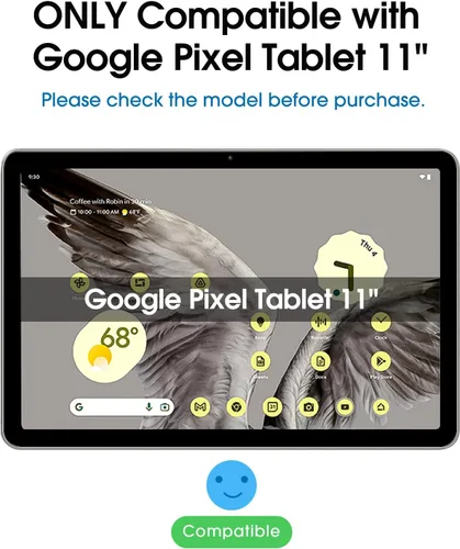 Vista 2 de amFilm Protector de pantalla de vidrio templado de 11 pulgadas diseñado para Google Pixel Tablet [cero burbujas] [dureza 9H] [antiarañazos]