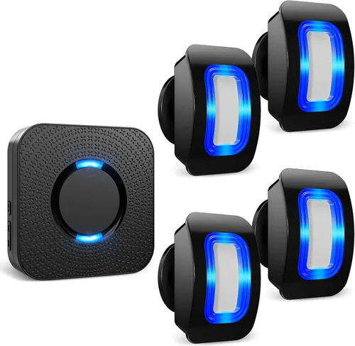 Vista 10 de Wireless Motion Sensor LED Light - Motion Detector Alarm Chimes Door Sensor
