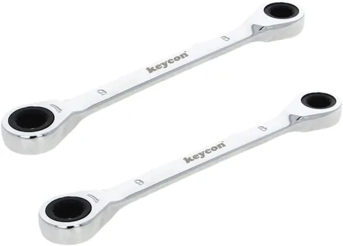 Vista 19 de Utoolmart Llave de trinquete, 0.315 in x 0.354 in extremo de caja doble métrica 1 unidad