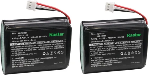 Vista 7 de Kastar Paquete de 1 batería de repuesto para batería de iones de litio ADT 300-10186, panel de seguridad inteligente ADT Command ADT5AIO-1 ADT5AIO-2