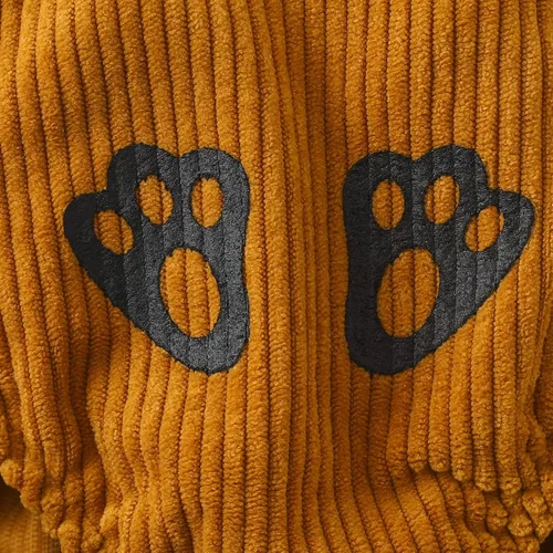 Vista 4 de Lamuusaa Trajes de Pascua para recién nacidos, sin mangas, mameluco de conejo, sin espalda, ropa de pana
