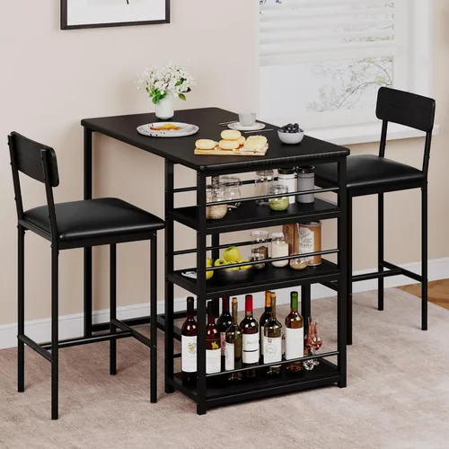 Vista 11 de IDEALHOUSE IDDIINGTABLESET-ZDYJ-23071703, Mármol Gris y Oro Blanco