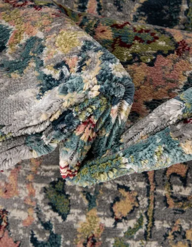 Vista 6 de Unique Loom Sumter Collection Area Rug - Brewton (2' 2" x 3' 1" Rectangle Multi/Blue)