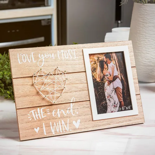 Vista 3 de Marco de fotos romántico para parejas, marido, esposa o prometido, regalo romántico para parejas, marido, esposa o prometido, 4 x 6 pulgadas