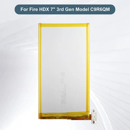 Vista 3 de Batería de repuesto 58-000043 compatible con HDX 7" 3ª generación modelo C9R6QM con herramientas