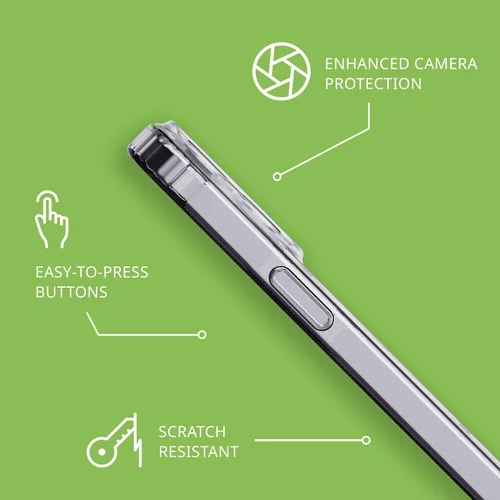 Vista 6 de tech21 Evo - Funda transparente para iPhone 15 Pro Max, compatible con MagSafe, funda de protección contra impactos, transparente