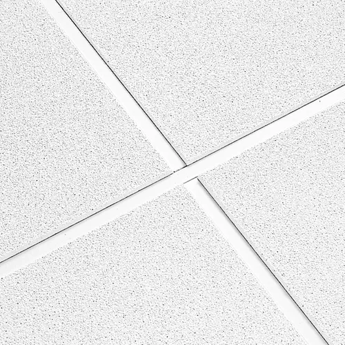 Vista 5 de Armstrong Azulejos de techo de 2 x 4 – 10 piezas blancas; techos acústicos para rejilla de techo suspendido; Dune Second Look 2712