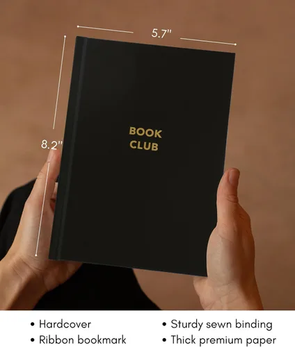 Vista 6 de Diario de libros Lamare para amantes de los libros – Diario de seguimiento de lectura de tapa dura con marcador de cinta, seguimiento, organización
