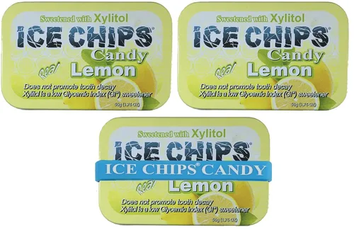 Vista 5 de ICE CHIPS Latas de caramelo de xilitol (Clove Plus, paquete de 3) - Incluye banda como se muestra