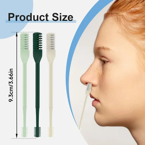 Vista 6 de Cortador de pelo nasal, 2025, nuevo cuchillo manual portátil de vello nasal, recortador de vello nasal para hombres y mujeres, herramienta de Beige