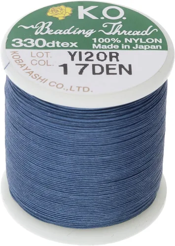 Vista 22 de KO Hilo de nailon para cuentas, color verde manzana, japonés previamente encerado 100% nailon, 330TEX, resistente a enredos, carrete de 50 m / 55