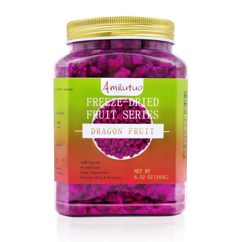 Vista 9 de Mango liofilizado, fruta liofilizada, 120g/4.23OZ de mango natural deshidratado, sin azúcar añadida, nada añadido, snack de superalimento, chips
