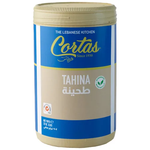 Vista 5 de Pasta de sésamo natural de 1 libra de Tahini libanés prémium