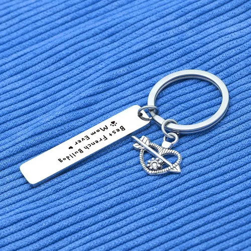Vista 3 de Joyería de bulldog francés para mamá, joyería para perros, regalo para amantes del bulldog francés, regalo para personas de perro, joyería