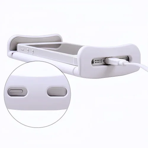 Vista 4 de Soporte de teléfono para tableta de cuello de cisne para cama. Soporte flexible ajustable para teléfono celular, soporte de abrazadera de clip