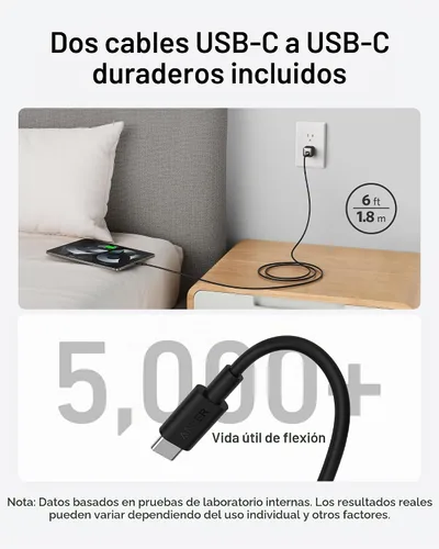 Vista 4 de Anker Bloque de cargador USB C, 20 W PIQ 3.0 de carga rápida compacta para iPhone 17/16/15 y más series, Galaxy, Pixel 4/3, iPad
